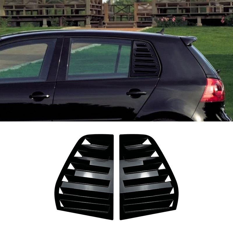 Rear Window Shutters Triangle Sunshade Modified Patch Shark Gill For Golf 5 2003-2010