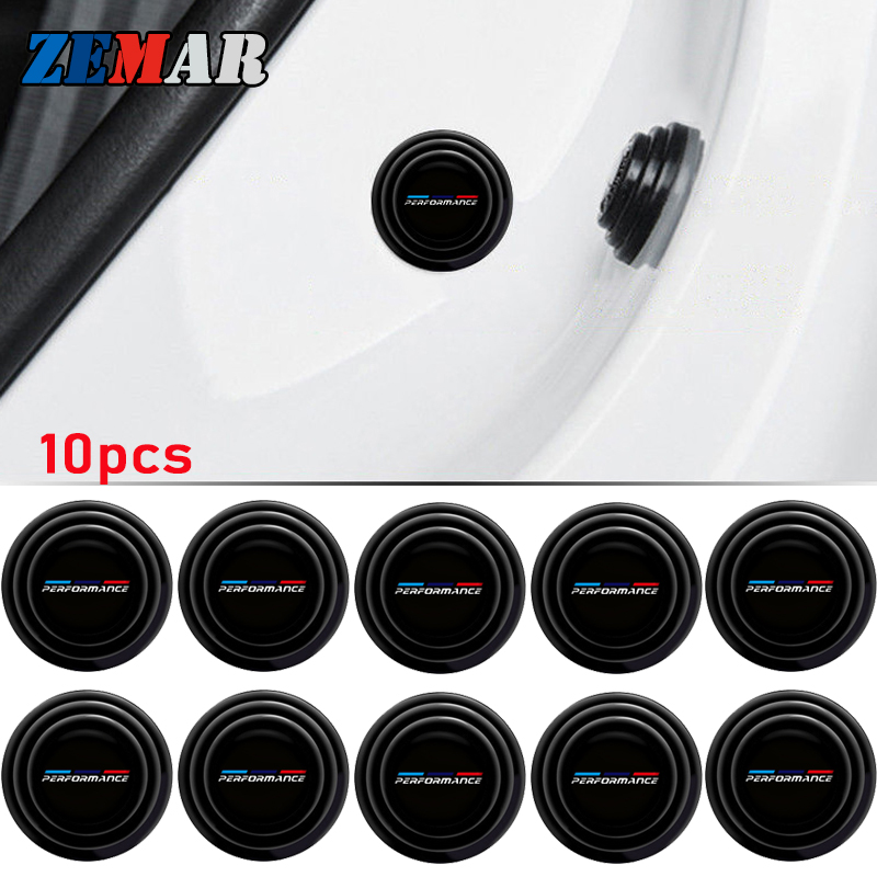 10pcs Car Door Shock Absorber Stickers Soundproof For X1 X2 X3 X4 X5 X6 E71 F16 G06 E70 E53 F15 G05 E84 F48 E83 F25 G01 F26