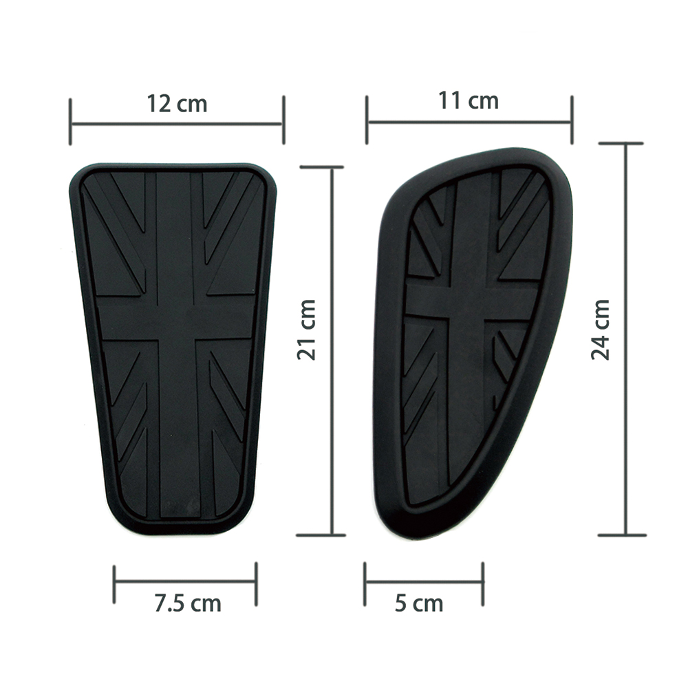 Motor Retro Cafe Racer Gas Fuel Tank Sticker For Turimph Royal Enfield Interceptor 650 Protector Sheath Knee Tank Pad Grip Decal