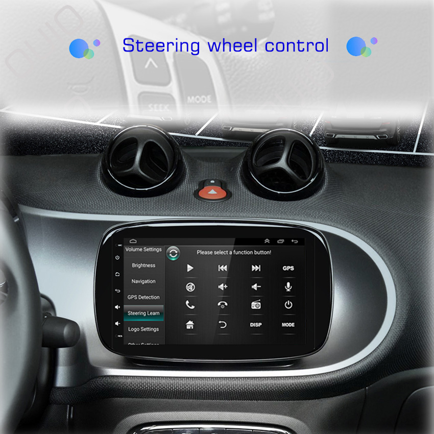2din 9inch Ips HD Car Radio Multimedia Player Carplay Auto GPS Navi DSP BT NO DVD For Benz Mercedes Smart 453 Fortwo 2014 - 2020