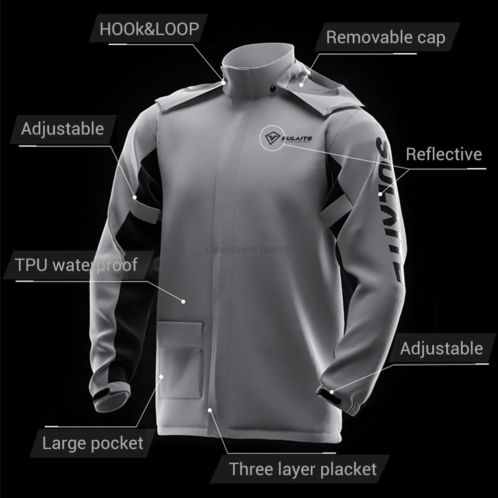 Motorcycle Raincoat For Men Suit Outdoor Waterproof Rainwear Shoes Cover Ultrathin Rain Coat Cycling Fishing Climbing Jacket