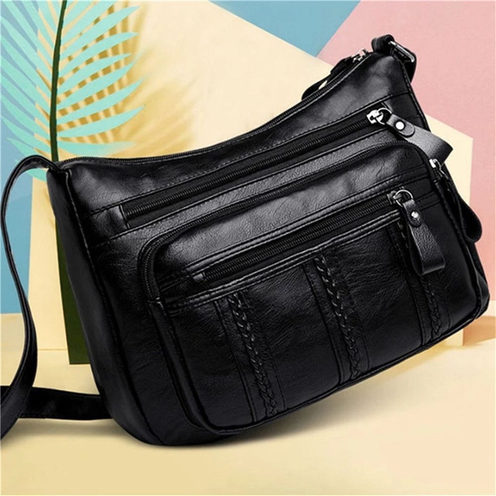 Middle-aged Women Messenger Bag Mother's Handbag Multi-layer Large Capacity Single Shoulder Bags Fashion Casual Tote Pouch