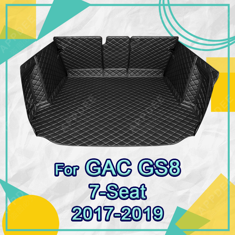 Auto Full Coverage Trunk Mat For GAC Trumpchi GS8 7-Seat 2017-2019 18 Car Boot Cover Pad Liner Interior Protector Accessories fec44