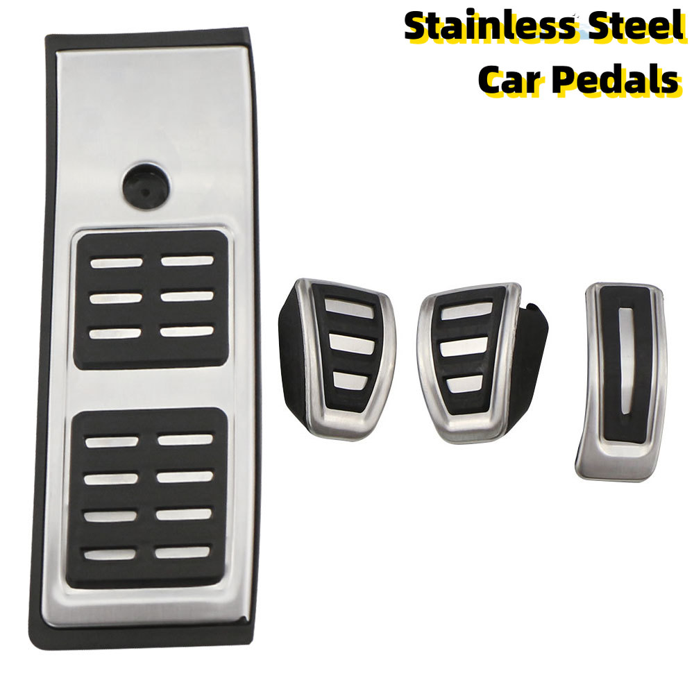 Car Styling Gas Brake Pedal Cover Treadle Footrest Non-Slip Accelerator Overlay Accessories For Audi Q5 SQ5 FY 2018 2019 LHD