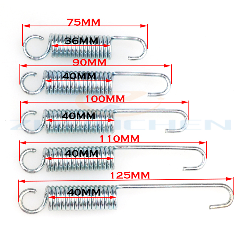 75MM/90MM/100MM/110MM/125MM Kick Stand Return Spring For CRF50 KLX 50cc 70cc 110cc 125cc TTR Lifan SSR Dirt Pit Bike Motorcycle 9b8a7