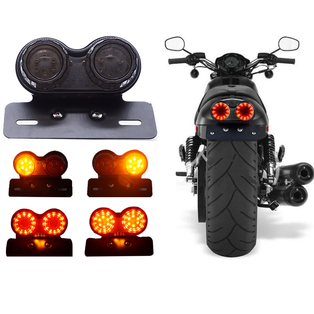 Universal Motorcycle Led Taillight Motorbike Rear Stop Brake For Motorcycle Indicators Hornet 600 Accessories Mbk Booster