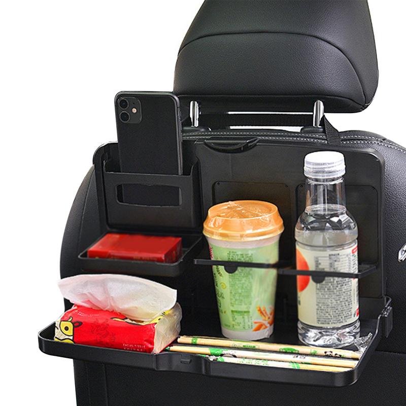 Car Back Seat Tray Table Universal Car BackSeat Folding Table Drink Food Cup Tray Holder Auto Stand Desk