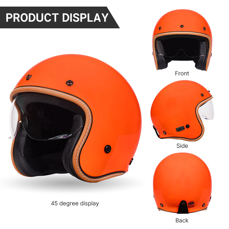 Low Profile Purple Men Women Retro Jet Motorcycle Helmet Small Shell 3/4 Open Face Casque Capacete Casco Motos Hombre