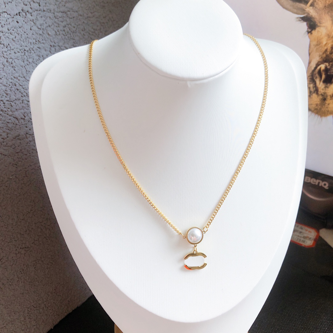 Necklace Pendant Designer Designers Plated Gold Letter Necklaces For Women Wedding Jewelry