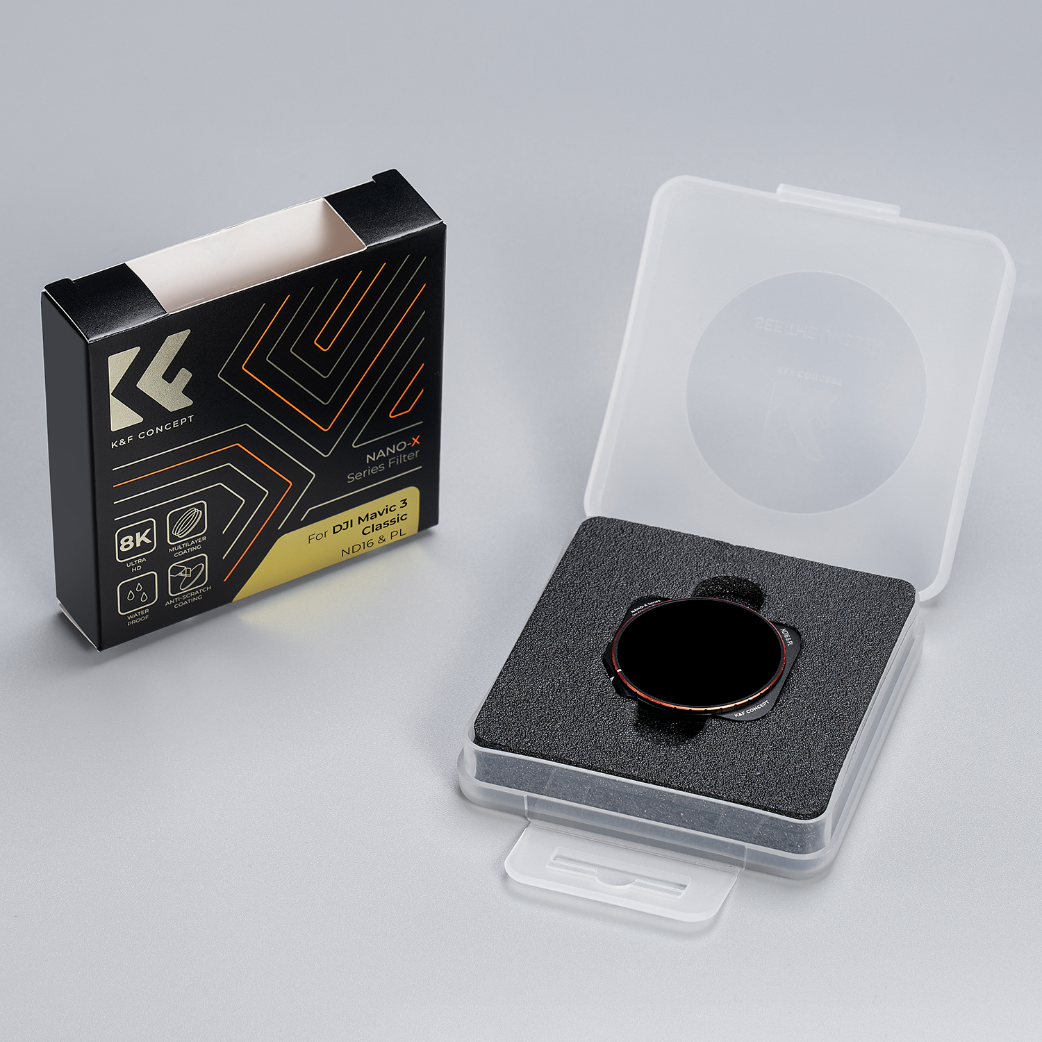 K&F Concept Drone Filter for DJI Mavic 3 Classic Filter CPL/ND8/ND16/ND32/ND64/ND&PL Camera Lens Filters Replacement Accessories