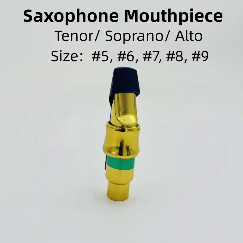 High Quality Sax Mouthpiece Professional Tenor Soprano Alto Saxophone Metal Mouthpiece Accessories Size 56789