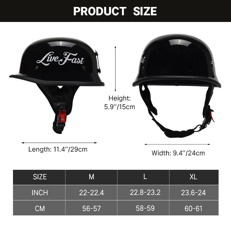 Retro Motor Helmets Motorcycle Helmet Scooter Vintage Half Face Safety Cap Motorbike Crash Motocross Helmet Casco Moto