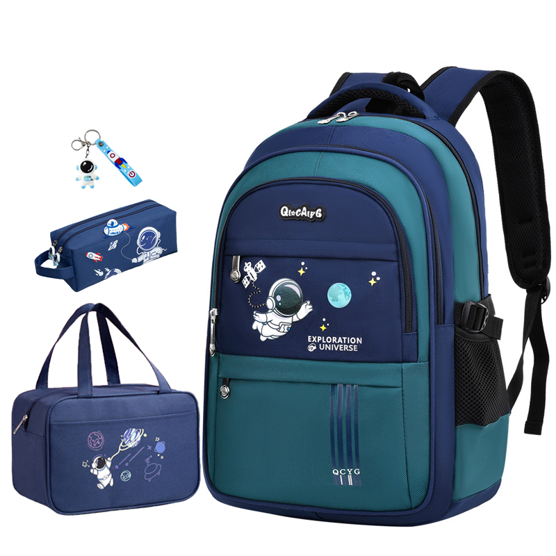 Childrens School Backpack Waterproof Schoolbag for Boys Kids Bookbag Girls Elementary School Bags with Lunch Bag and Pencil Case