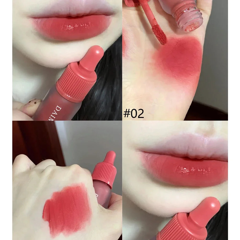 Matte Dyeing Lip Gloss Makeup Moisturizer Liquid Lipstick Waterproof Long Lasting Red Velvet Lip Tint Korean Make Up Cosmetic 240621