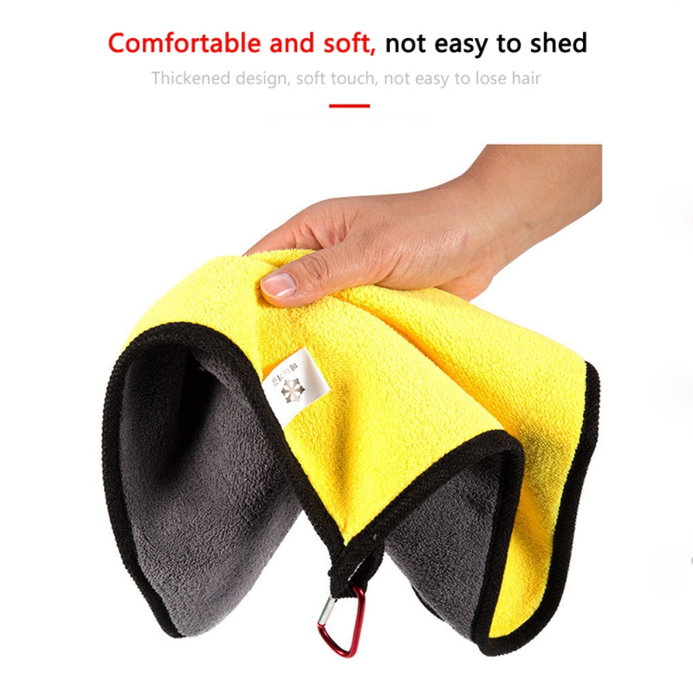 Towel Fishing Outdoor Thickening Non-Stick Absorbent Fishing ddmysmile Clothing Wipe Hands Soft Towel Fishing Accessories Smile