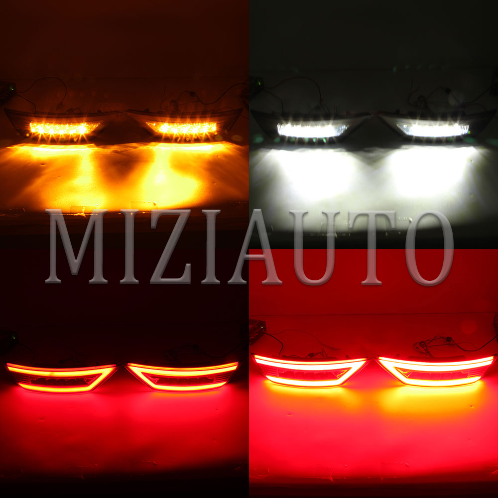 2Pcs For Ford Focus Hatchback 2009-2013 LED Rear Bumper Reflector Light For Ford Focus 2 MK2 Escape Kuga Rear Signal Fog Lamp