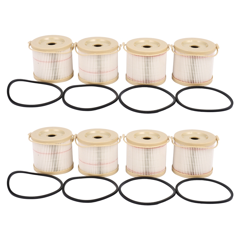 8Pcs 2010PM 2010TM Filter Elements For 500FG Engine Fuel Water Separator Replacement Truck Kit