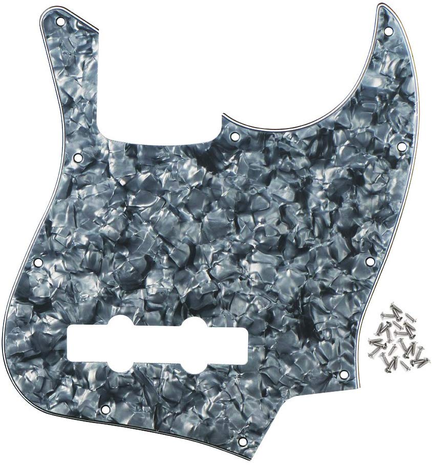 4 String Jazz Bass 3Ply 10 Hole Jazz Bass Pickguard J Bass Scratch Plate Pick Guards for Jazz Bass with Screws 11Colors