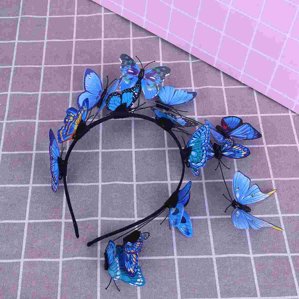 Headband Headband Lifelike 1pc Exquisite Hair Headpiece Hair Accessories for Lady Bride ( Blue ) smile ( ) ( ) ( )