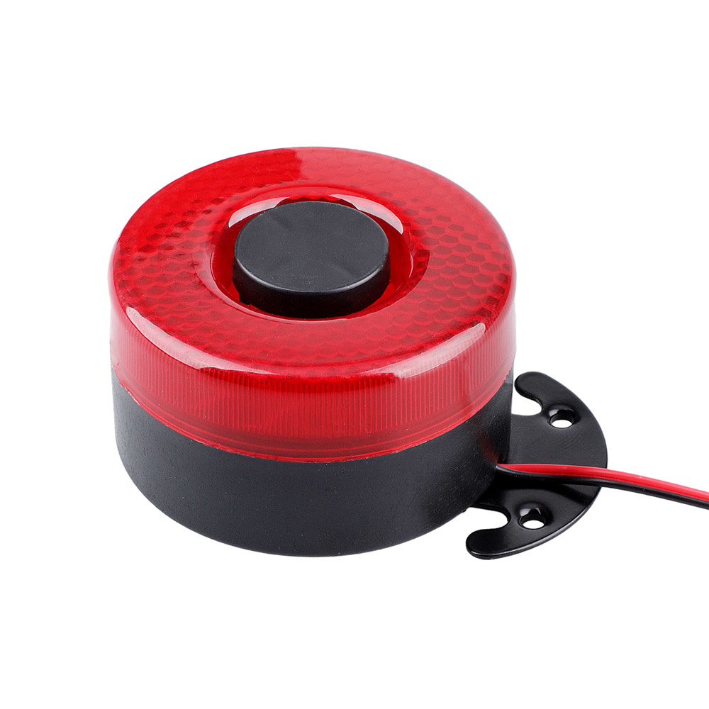 DC 12V-24V 105dB Beep Reverse Beeper Air Horn Warning Siren 6 Sound Signal Backup Alarms Horns With Red LED for Car Boat Truck