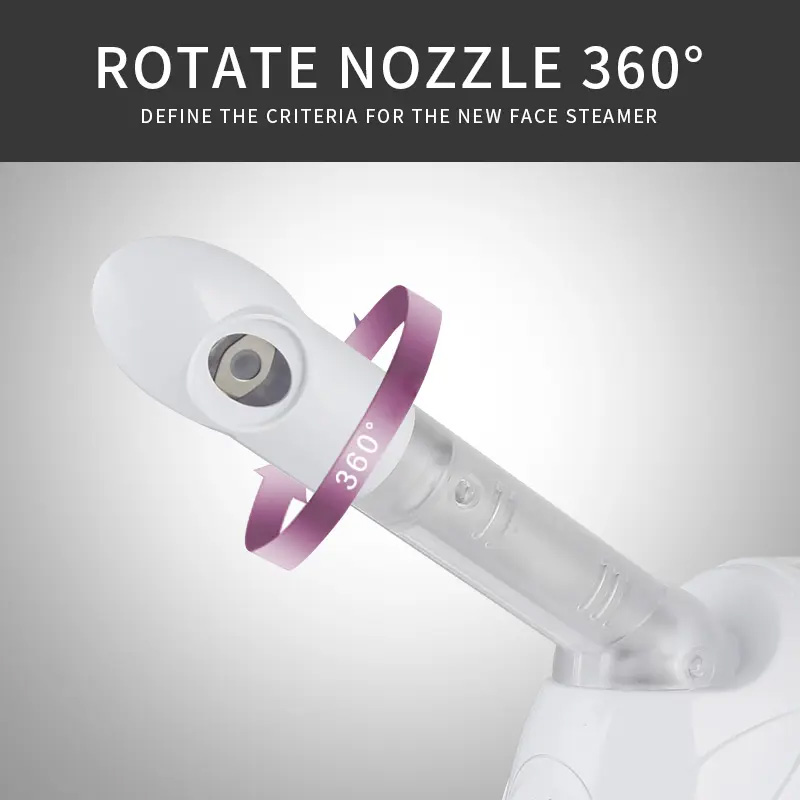 Newest Hot and Cold Sprayer Nano Mist Ozone Facial Spa Vapor Face Steamer Moisturizer Electric Support Stable Vaporizer Volcano 2d043
