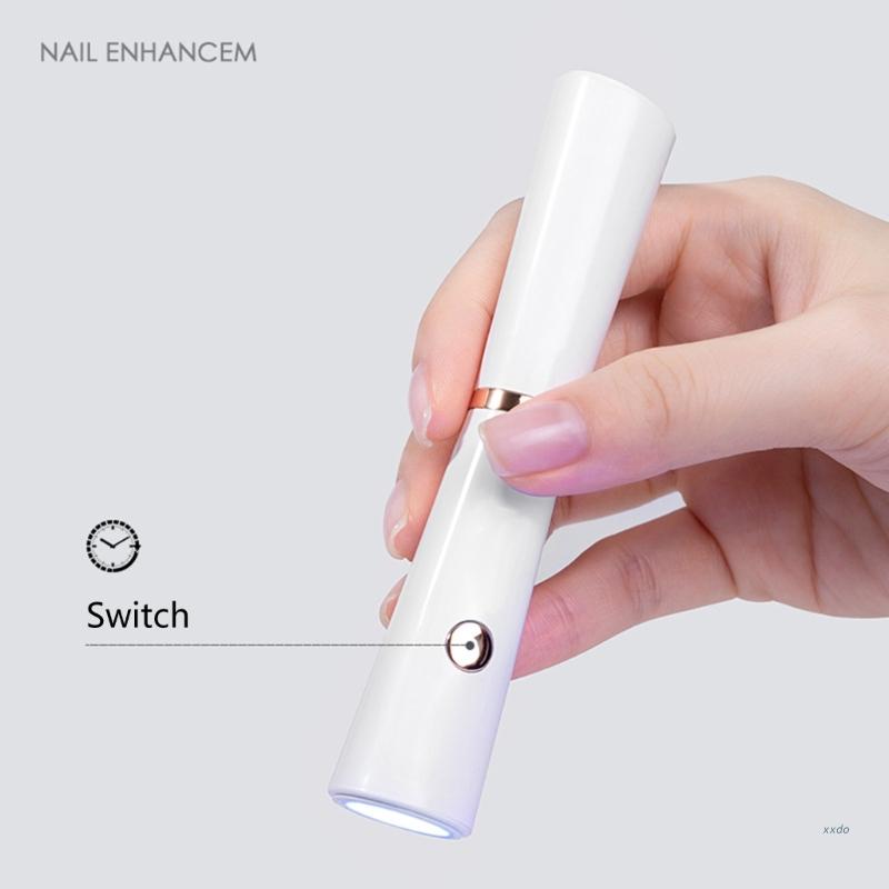UV LED Nail Lamp Flashlight Pen for Manicure 3W Gel Polish Drying Machine with Large-Touch LED Smart-Nail Dryer Portable