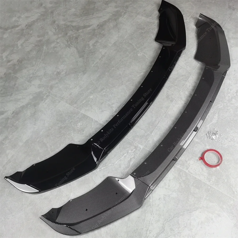 For F25 F26 3Pcs Front Bumper Lip Splitter Spoiler X3 X4 20i 28i 30d 35i 35d M40i 2014-2018 Facelift Bodykits Tuning