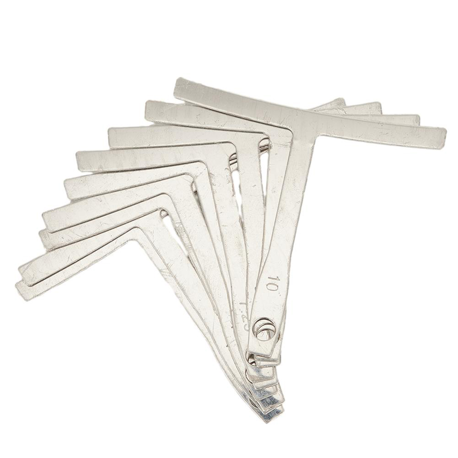 9pcs Guitar Neck Notched Straight Edge Builder Measure - Understring Radius Gauge Guitar Bridge Saddle Setup Tool Guitar Part