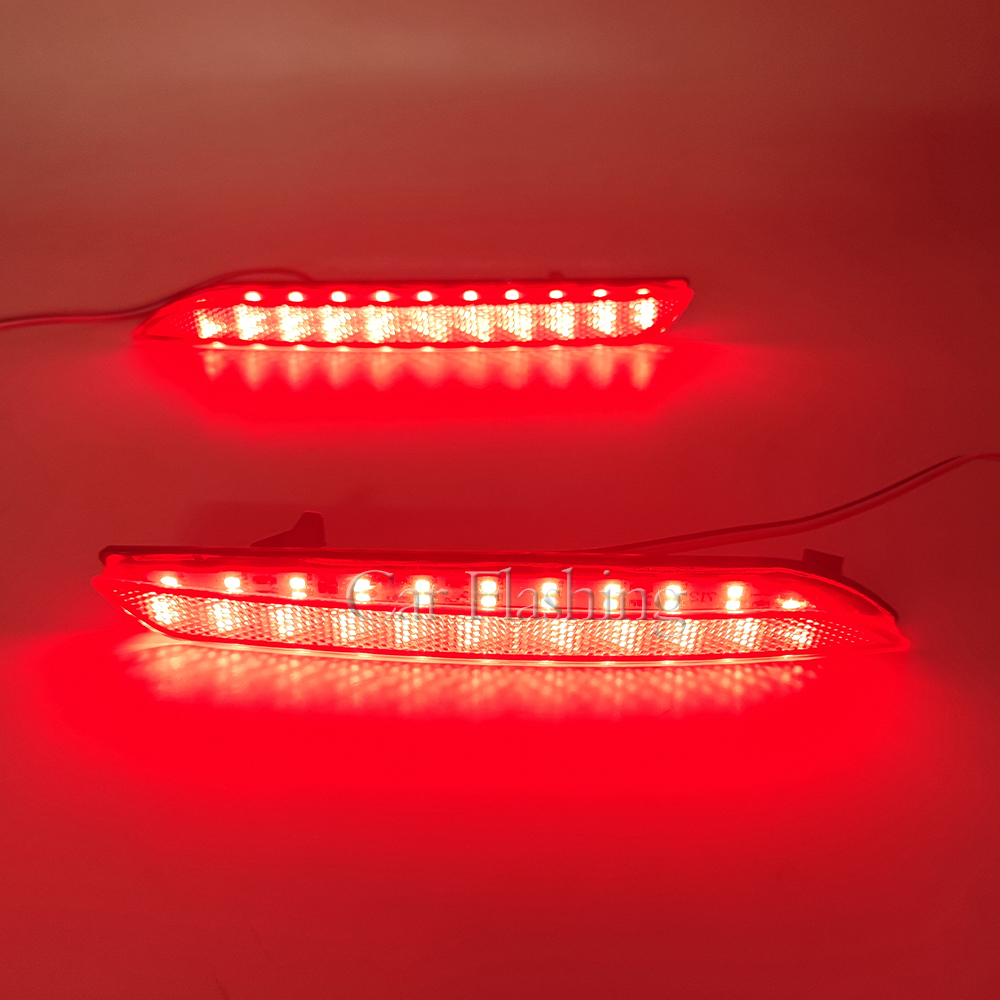Car LED Rear Bumper Lamp Brake Light Reflector For Honda JAZZ Fit 10-13 CRZ CRV Acura TSX 15-23 Taillight turn signal