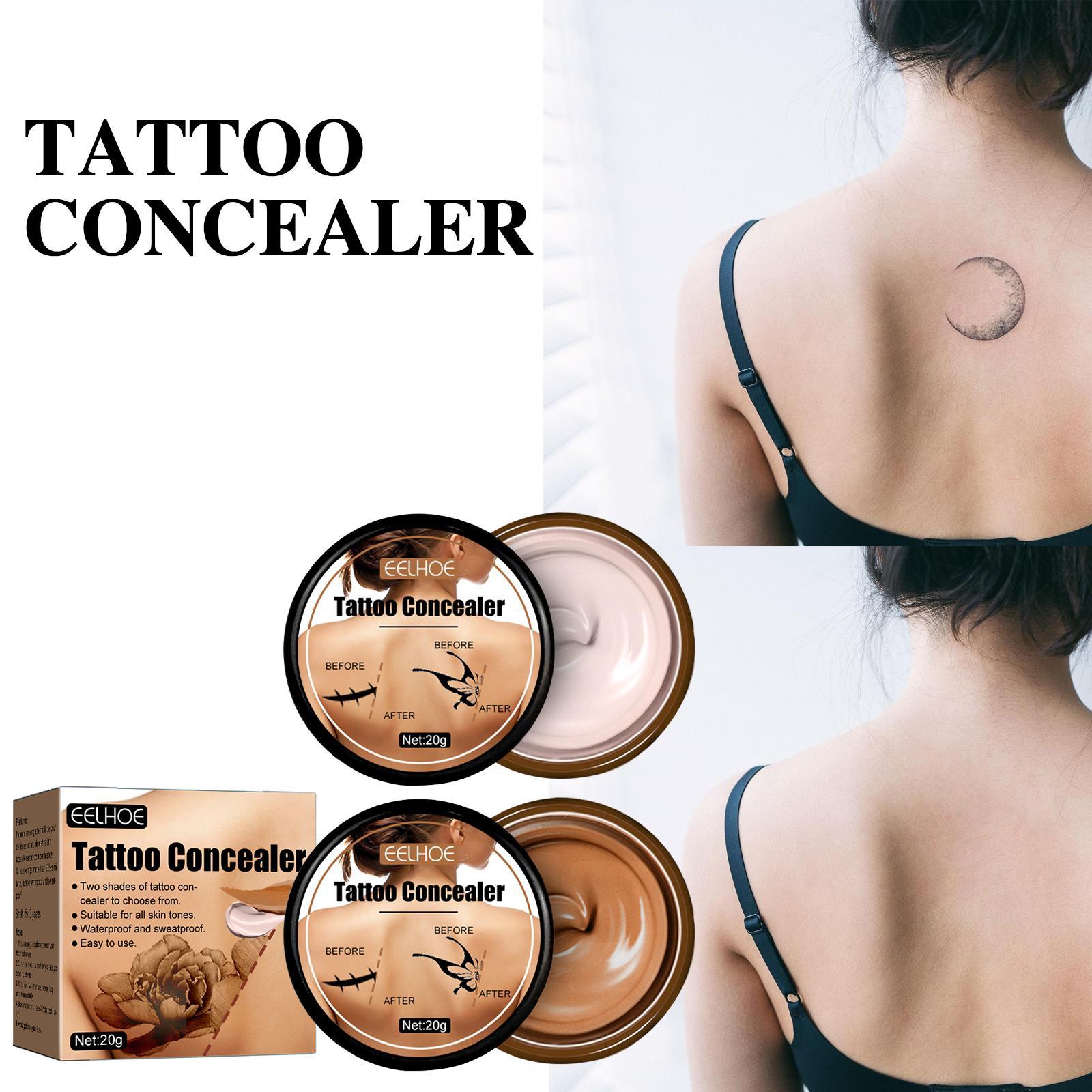 20g Tattoo Concealer Waterproof Makeup Skin Acne Marks Freckles Scars Cover Concealer For Men Women For Tattooing Makeup