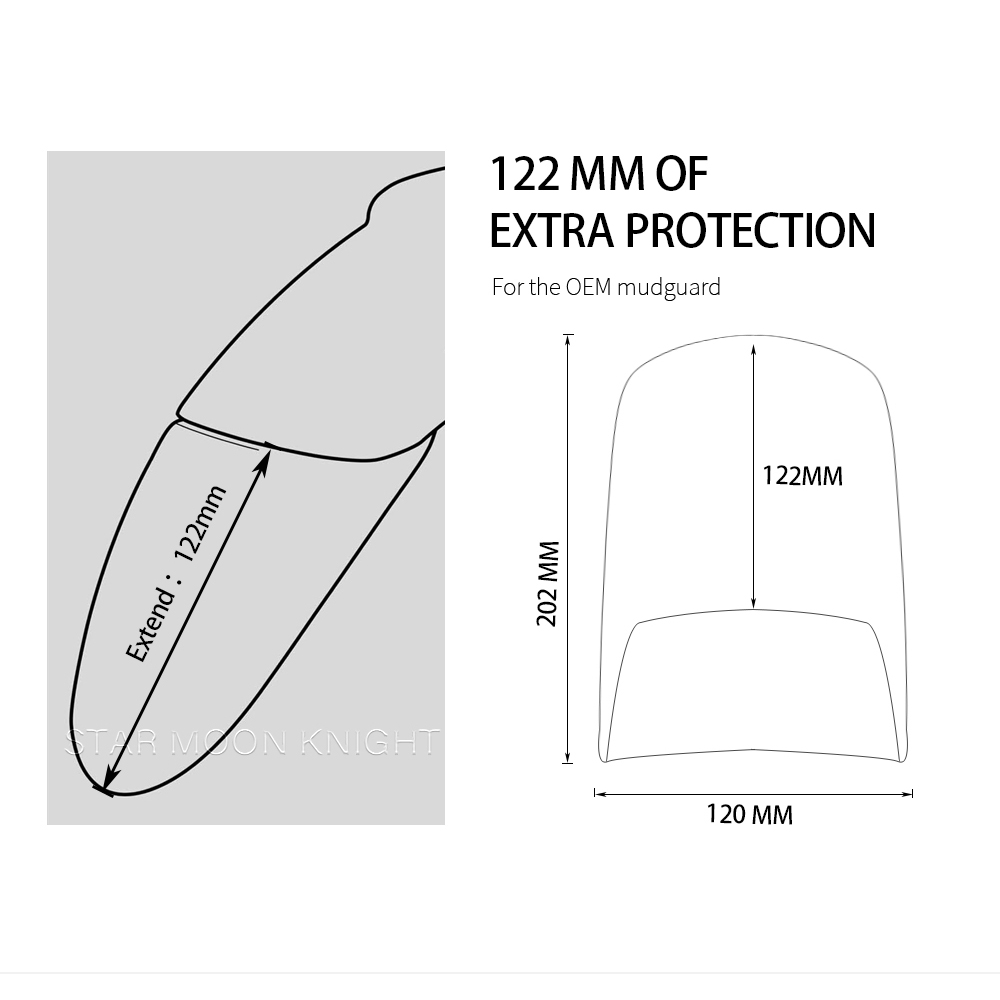 Front Fender Mudguard Extender For Honda XL750 Transalp 750 XL (2023-) Motorcycle Accessories Her Extension