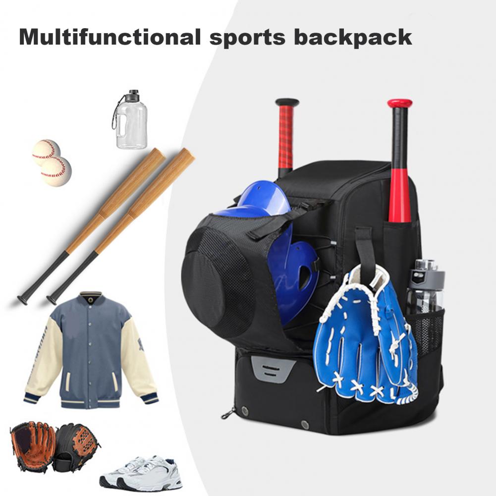 Bag 1Pc With Baseball Shoe Compartment Oxford Cloth Baseball Bag With ddmysmile Durable Zipper Waterproof Baseball Backpack For Sports Smile