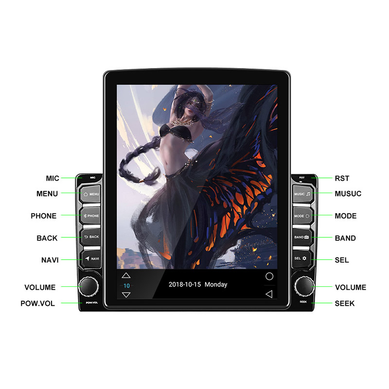 9.7" Car Player For Mitsubishi Outlander 2012-2018 Carplay Tesla Auto Style Vertical Multimedia Video Radio GPS Stereo Head Unit