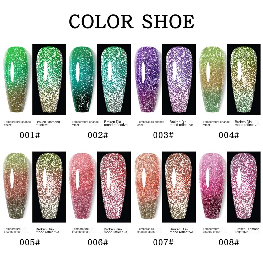 7.5ML Temperature Manicure Supplies Changing Nail Gel Polish Soak Off UV Varnish Changing Thermal Gradient Nail Varnish smile
