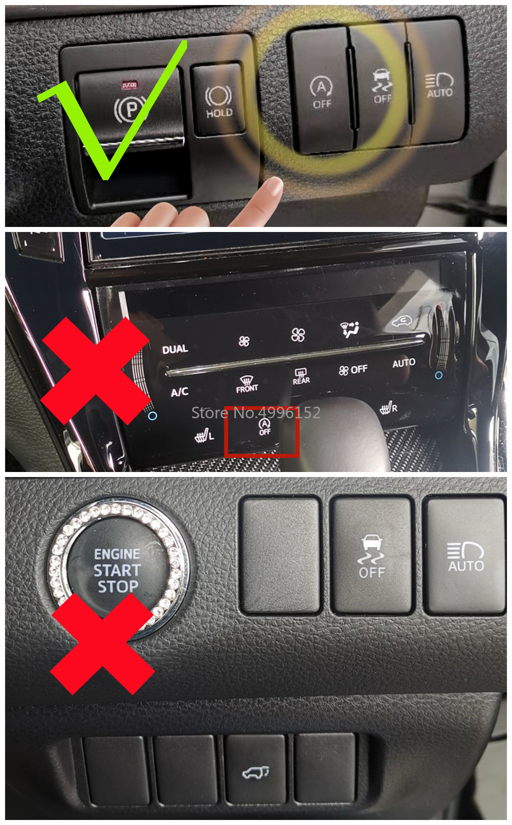 For Toyota Harrier XU60 XU80 Venza 14-23 Car Auto Start Stop Canceller Stop Start Engine Eliminator Device Plug Disable Cable