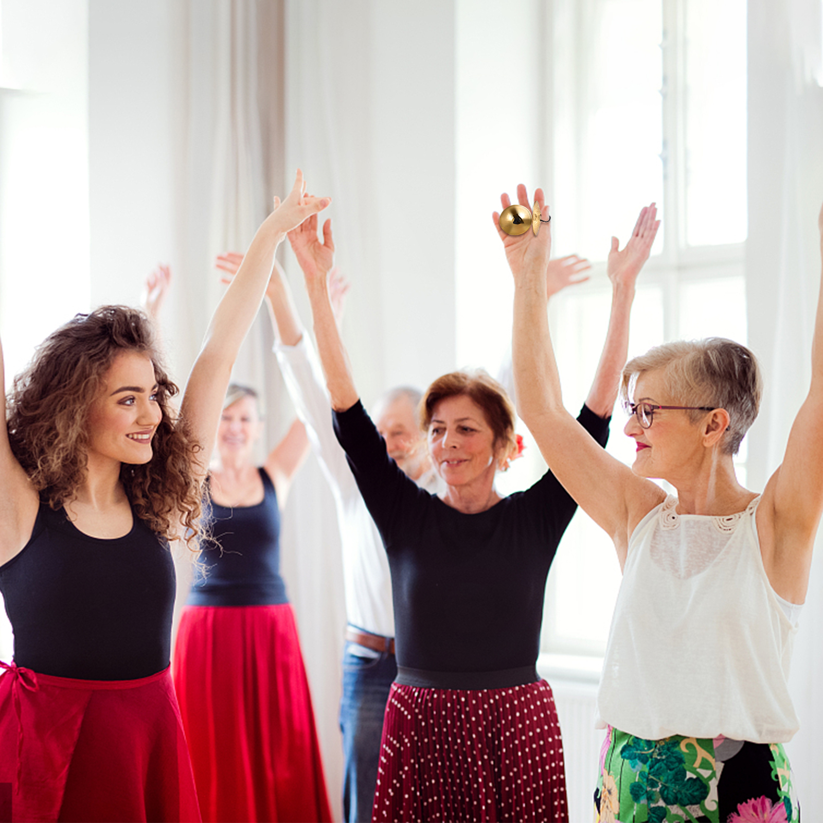 Copper Finger Cymbals Small Finger Cymbals Belly Dancing Mini Cymbals Musical Instrument Saucers