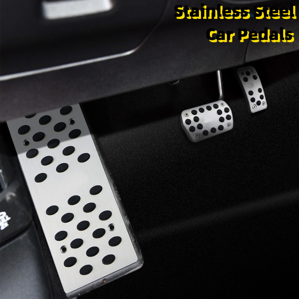 Steel Car Gas Fuel Set Brake Pedals Rest Foot Pedal Covers for Ford Focus 2 3 4 RS Kuga Escape Accessories