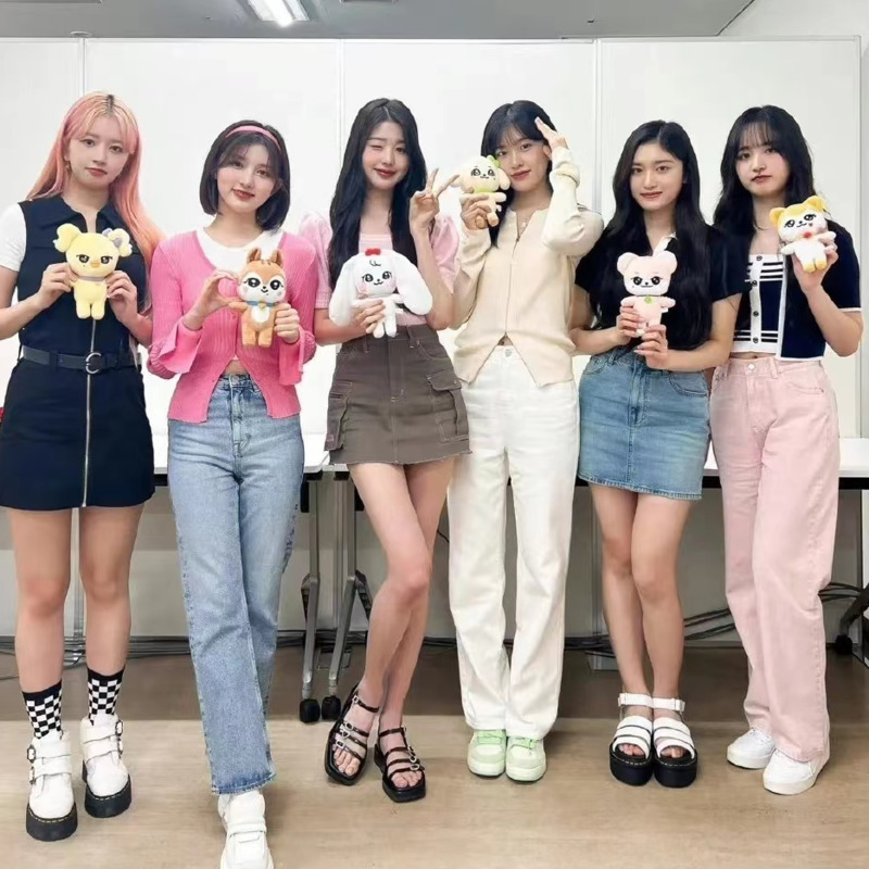 Ive Minive Plush Ive Doll Minive Kpop Push Toy GANGANJI DAL-E Rei NAORI CHERRY LIZ CHEEZ ERANG-E Wonyoung Yujin Gaeul Leeseo