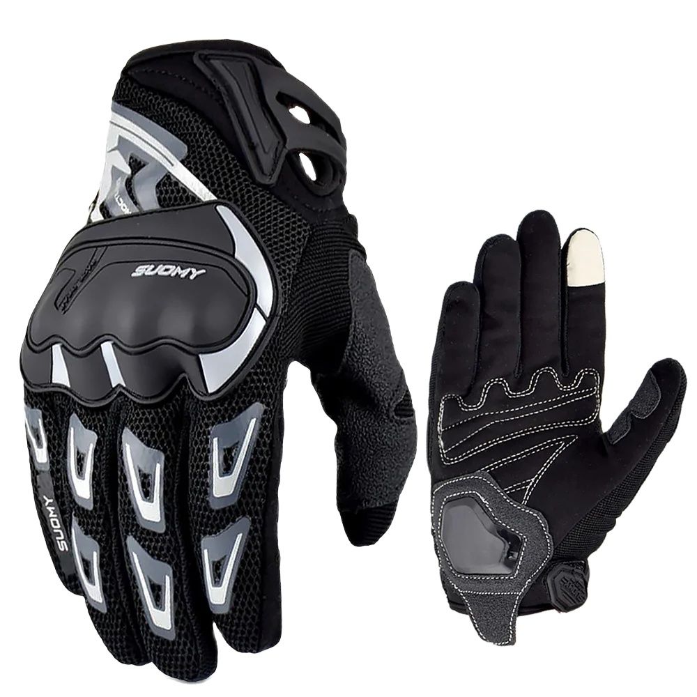 Suomy Summer Motorcycle Gloves Breathable Full Finger Motorbike Riding Glove Women Men Touch Screen Motocross Guantes for Honda