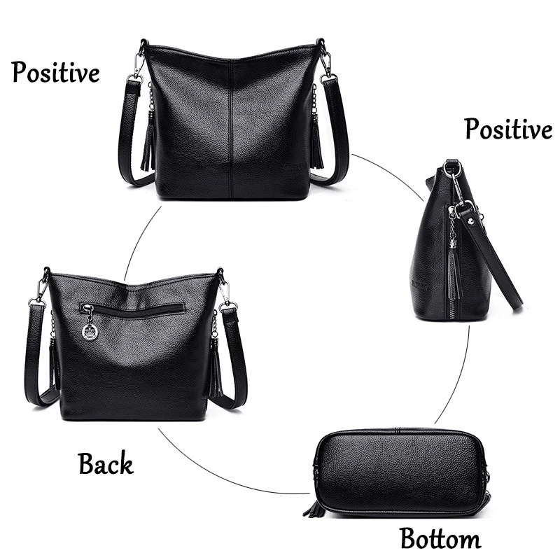 Solid Color Women Tote Bag High Quality Leather Ladies Handbag 2023 Women Shoulder Bag Small Crossbody Bags For Women Sac a Main