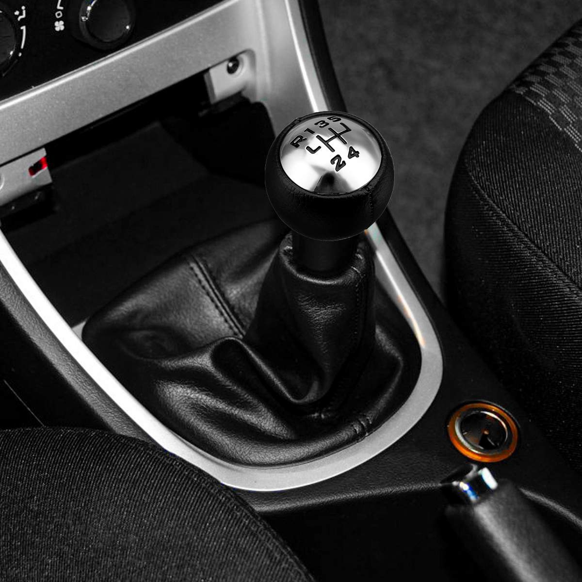 5 Speed PU Leather Gear Shift Knob Head Handball for Peugeot 307 308 3008 407 5008 807 for Citroen C3 C4 C4 Picasso C8