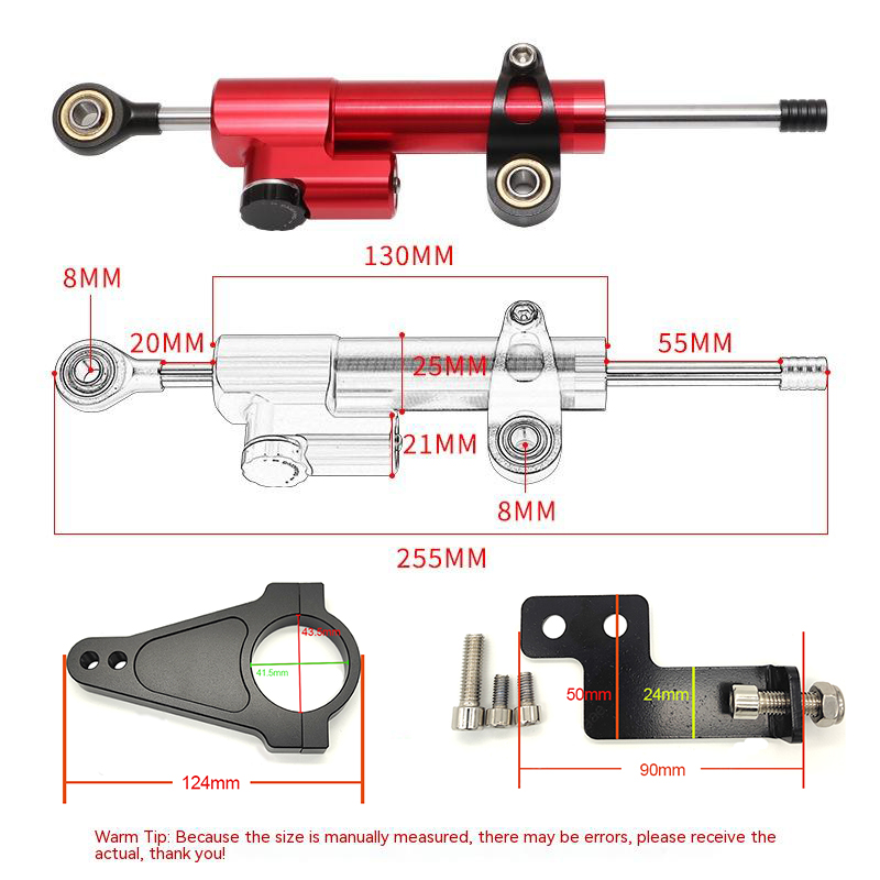 Universal Motorcycle Adjustable Steering Damper Electric Scooter Directional Steering Damper Bracket for Inxing V7 V5 Part