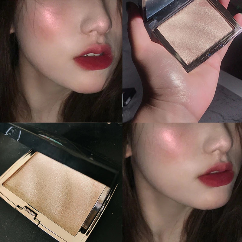 GUICAMI Highlighter Makeup Shimmer Powder Highlighter Palette Base Highlight Face Contour Golden Bronzer 240621