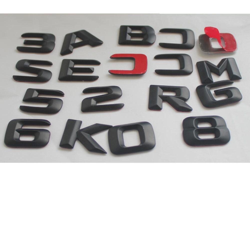 Matt Black Trunk Rear Letters Number Badges Emblems for Mercedes Benz R AMG MATIC CDI 5