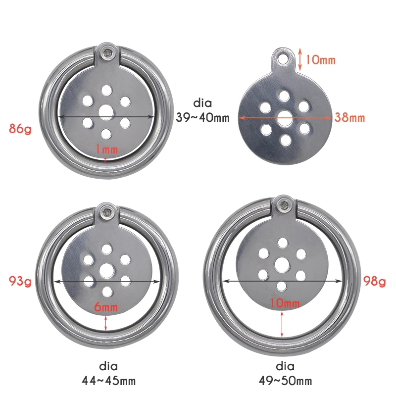 2023 New Sissy 38mm Super Small Male Chastity Cages Metal Cock Cages Penis Rings Belt Chastity Inescapable BDSM Sextoys For Men