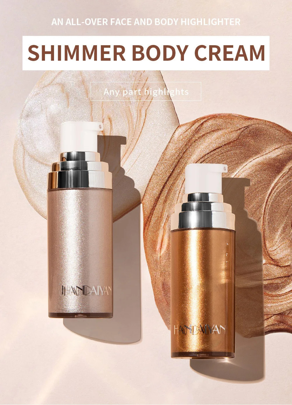 Brightening High Glow Cosmetic Body Face Foundation Liquid X251023