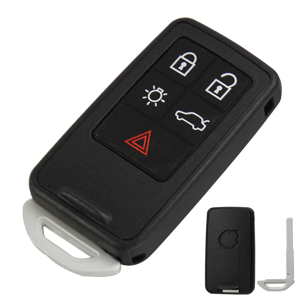 OkeyTech For XC60 XC40 S90 V40 XC70 V70 S40 V50 Remote Car Smart Key Fob Cover Case Replacement Holder 5 6 Buttons Pad