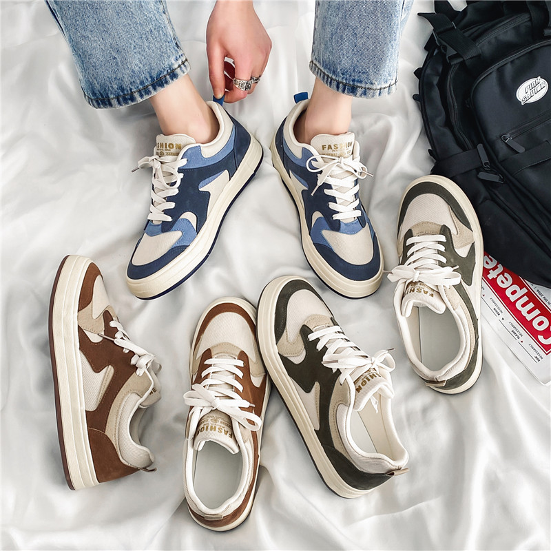 Men Casual Shoes Youth Wear Simple Style Design NEW hot Sense Versatile Triple Brown hot Blue Free shipping