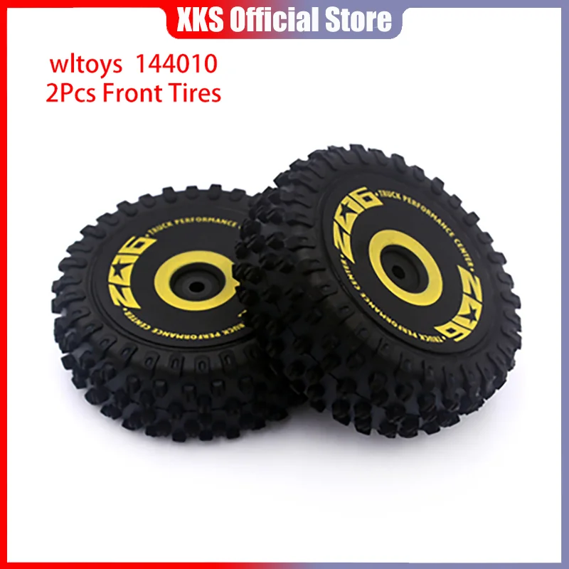 2/4pcs Front Rear Tyre Replacement Anti Slip Rubber Crawler Wheel Tires RC Car Parts Accessories for Wltoys 124019 124016 124017