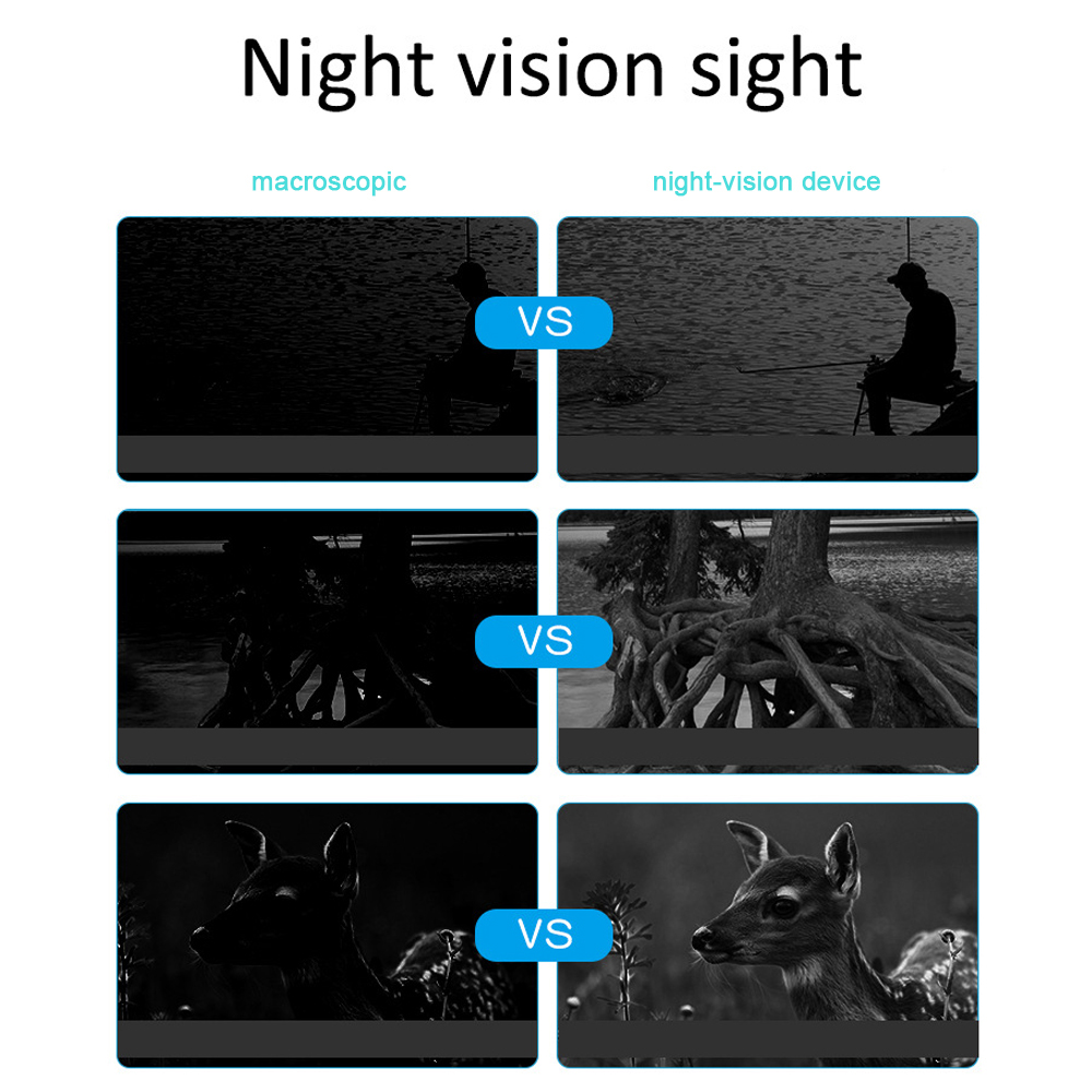 1080P Binocular Infrared R12 Night-Visions Device Photo Video Taking 5X Digital Zoom 300M Full Dark Viewing Distance for Outdoor
